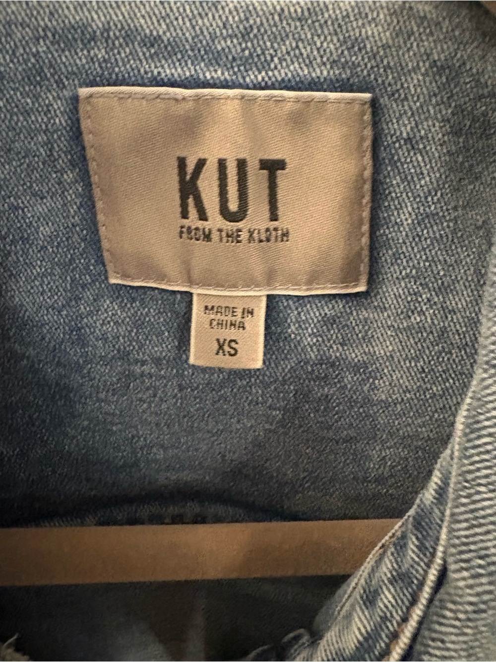 EUC Kut From The Kloth Piper Denim Jean Jacket Short Sleeve XS - Picture 7 of 10